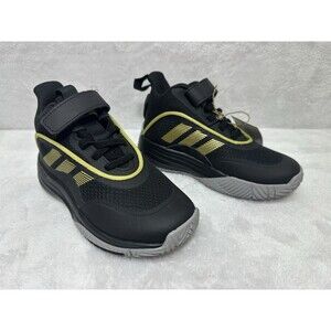 Adidas Own The Game 3.0 K Basketball Shoes Black Gold Size 11K